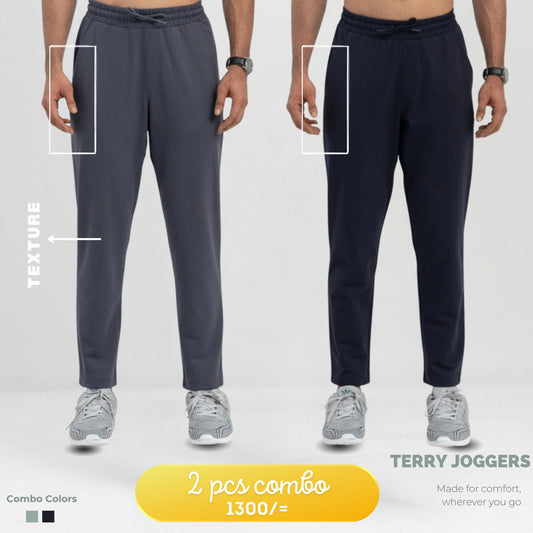 Easy Joggers- 2 pcs(Black & grey).